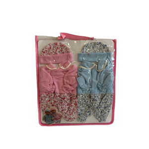 Cititoy Little Dreams Baby Doll Twins Boy Girl Outfit Layette Toy Pink Blue